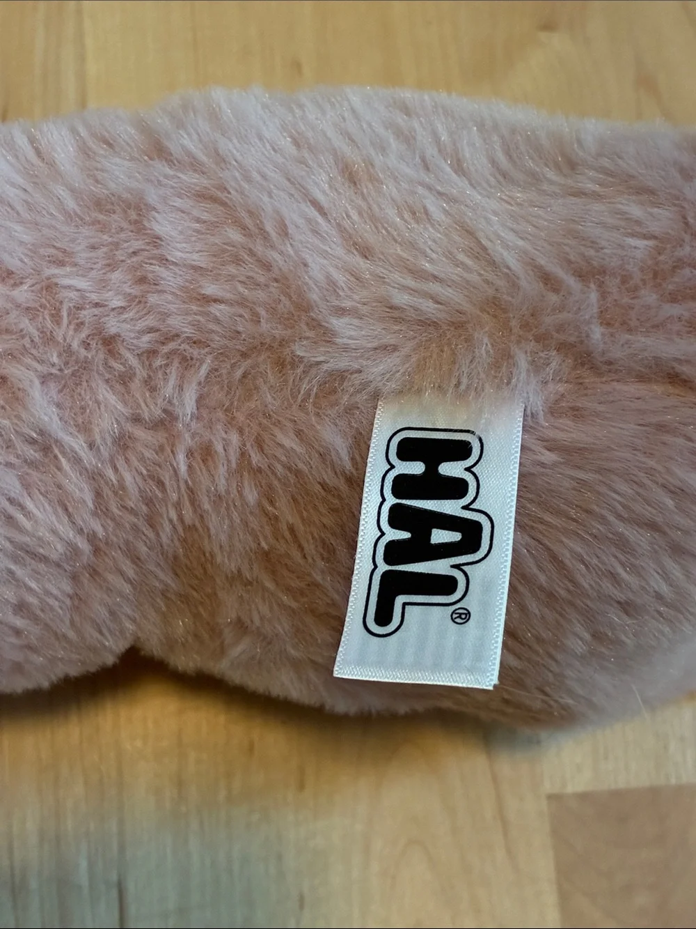Plush Pink Bunny Dog Toy with Floral Ears